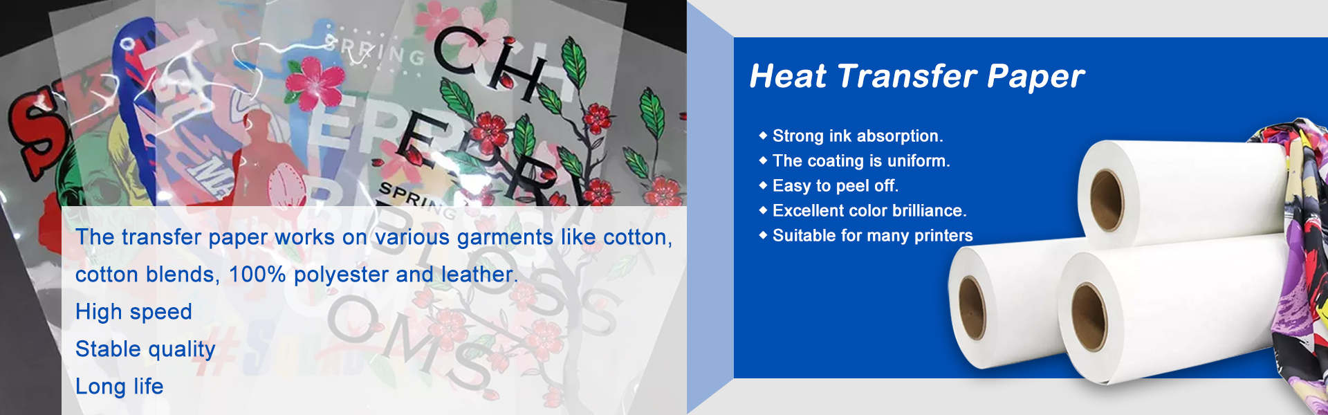 papel de transferencia de calor, papel de sublimación, papel de impresora digital,Suzhou Huarong Paper Products Co., Ltd